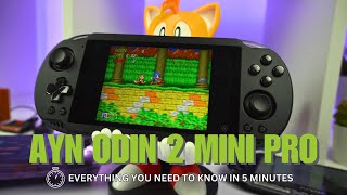 AYN Odin 2 Mini Pro Review  Android 13 gaming handheld with Qualcomm Snapdragon 8 Gen 2 [upl. by Ronal]