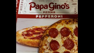 PAPA GINOS  pepperoni frozen pizza [upl. by Annelg794]