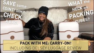 Travel CarryOn Packing Tips  Ft Delsey Luggage  itsagoldenlifestyle [upl. by Ewnihc735]