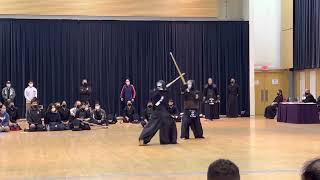 2022 JCCC Senior Kendo Mixed NidanSandan Finals Lau vs Nitta [upl. by Lais]