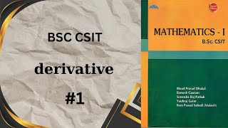 derivativesbsc csit first sem1 [upl. by Akiam822]