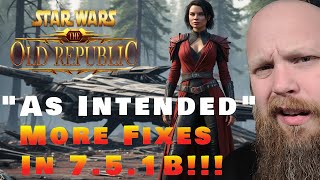 Game Update 751b Major Bug Fixes That Make A Huge Impact swtor [upl. by Binky]