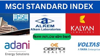 MSCI STANDARD INDEX DETAIL UPDATE  INFLOW ANNOUNCEMENT 👍📣 [upl. by Omik]