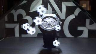 Hublot loves football at the Nikki Beach in StTropez Holographic display with the King Pelé [upl. by Darrin626]