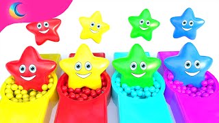 Twinkle Twinkle Colorful Stars  BluLoo Nursery Rhymes amp Kids Songs [upl. by Ettevets]