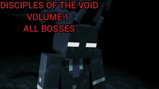 Minecraft Disciples of the Void Volume 1 All Bosses  Bedrock Addon [upl. by Poll858]