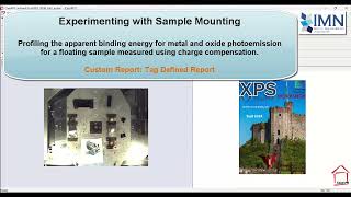 Profiling Apparent Binding Energy using Tag Defined Reports in CasaXPS [upl. by Fabron]