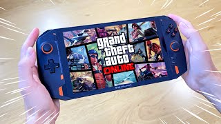 me instalo el GTA V ONLINE en esta consola portátil 😎 ¿Funciona bien ONEXPLAYER gameplay [upl. by Tiersten]