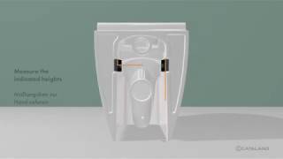 How to install a Catalano floor mount toilet [upl. by Aticilef]