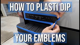 How to Plasti dip badgesemblems on your Vehicle  Step by step Guide with tips and tricks [upl. by Niltak53]