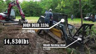 Excavator Rescue John Deere 333G Stuck in Mud [upl. by Haila]