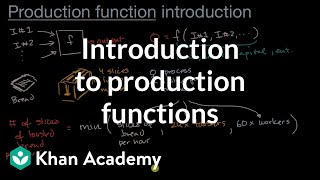 Introduction to production functions  APⓇ Microeconomics  Khan Academy [upl. by Rohclem571]