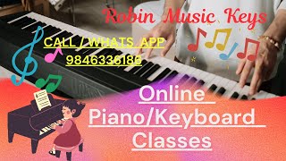 PIANO KEYBOARD ONLINE MALAYALAM CLASSES  BASIC THEORY CLASSES  ROBIN MUSIC KEYS [upl. by Rubliw23]