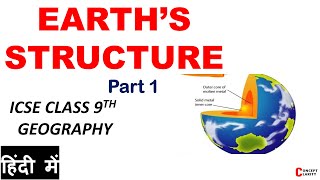 Earths Structure  Part1  ICSE 9th Geography [upl. by Tracay]