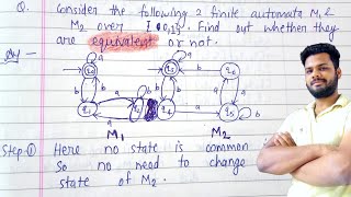 Equivalence of Two finite automata with Example I TOC  lec10 [upl. by Enytsuj]