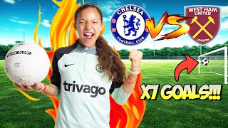 OMG HALLE SCORED 7 GOALS FOR CHELSEA FC VS WEST HAM UNITED [upl. by Fricke]