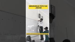 murid sekolah menangis saat menurunkan foto Jokowi dan maruf amin ‼️ nangis sedih jokowi haru [upl. by Terrena]