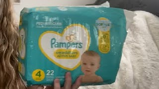 Pampers Swaddlers Diapers Ultra Soft Disposable Baby Diapers Review [upl. by Einhpets]