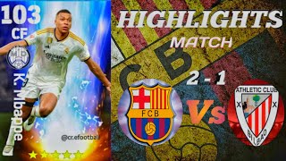 Fc Barcelona vs Bilbao BR 21  Highlights  Efootball25 League  3th November 2024 [upl. by Eurydice977]