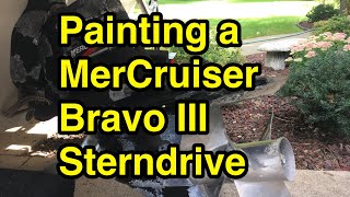 Sterndrive Care Painting My Bravo III Boating Vlog Episode 4 [upl. by Yebot50]