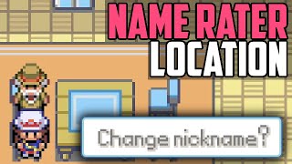 Name Rater Location  Pokémon FireRed amp LeafGreen [upl. by Oirelav635]