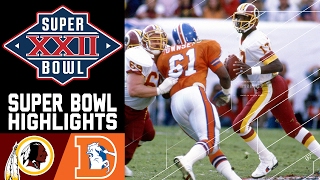 Super Bowl XXII Redskins vs Broncos  NFL [upl. by Range863]