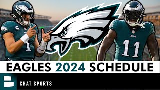 Philadelphia Eagles 2024 Schedule Opponents amp Instant Analysis  NFL Schedule Release [upl. by Itsyrk]