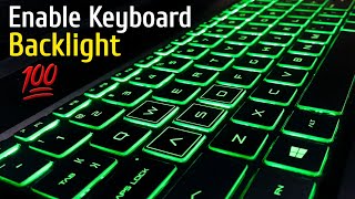 How To Turn On Keyboard Light On Laptop [upl. by Nakasuji]