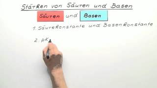 Stärken von Säuren und Basen  Chemie  Allgemeine und anorganische Chemie [upl. by Allis871]