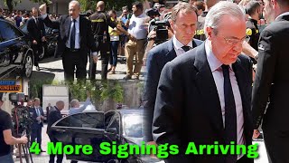 Deal Confirmed ✅ Kross Modric Lucas and Lunin Real Madrid President Florentino arriving for Renewa [upl. by Natica]