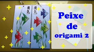 PEIXE DE ORIGAMI E MÓBILE VERSÃO 2 [upl. by Accalia]