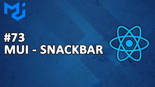 73 Material UI Snackbar Kullanımı  REACT Dersleri [upl. by Taite5]