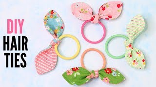 DIY Hair Tie  Quick and Easy with Free Pattern [upl. by Drofkcor]