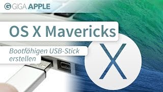 Tutorial Bootfähigen USBStick für OS X Mavericks erstellen [upl. by Josias]