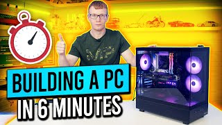 Building a PC in 6 Minutes  PC Building Speed Challenge [upl. by Emixam400]