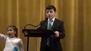 Yossi Rosenberg Bar Mitzvah Speech  Pshetel [upl. by Ahsial]