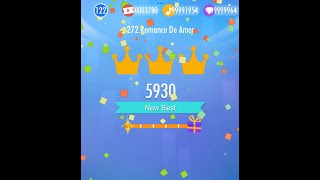 5930 SCORE IN PIANO TILES 2 ROMANCE DE AMOR [upl. by Akirdnuhs]