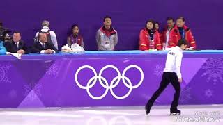 2018216 PyeongChang Olympic Mens SP 6minutes Practice Yuzuru Hanyu [upl. by Silvano402]