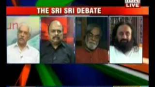 Sagarika Ghose fakes live debate with Sri Sri s recorded interview [upl. by Ajam]