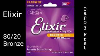 1 Acoustic Fingerstyle Improvisation Elixir Extra Light Acoustic Guitar Strings  David Basic [upl. by Ruder]