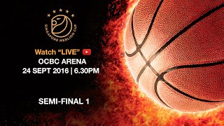 Basketball ​Semifinal Shanghai Sharks vs Seoul Samsung Thunders  Singapore Merlion Cup 2016 [upl. by Yessac]