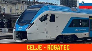 Cab ride Celje  Rogatec Slovenian Railways  train drivers view in 4K [upl. by Edualc226]