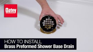 How to Install a Shower Drain in a Preformed Base [upl. by Ycul]