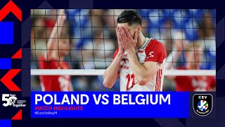 Poland vs Belgium I Match Highlights 18 Finals I CEV EuroVolley 2023 Men [upl. by Nolra]