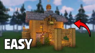 Creating the BEST Oak Starter House Minecraft 121 [upl. by Nytsud]