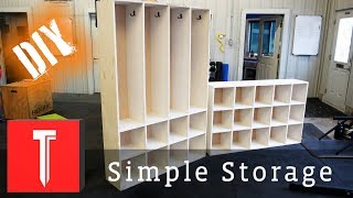 Simple DIY Storage  Easy Cubbies [upl. by Ennahteb]