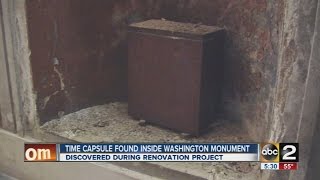 Time capsule found inside Washington Monument [upl. by Akined]