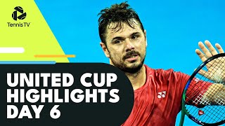 Hurkacz vs Wawrinka Pegula Sakkari Berrettini amp Ruud Play  United Cup 2023 Day 6 Highlights [upl. by Joletta278]