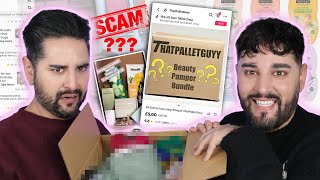 Did We Get Scammed Opening The Viral TikTok Mystery Makeup Bundle 💜🖤 The Welsh Twins [upl. by Otha902]