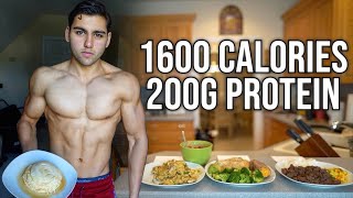 Full Day Of Eating 1600 Calories  Super High Protein Diet For Fat Loss [upl. by Tamas555]